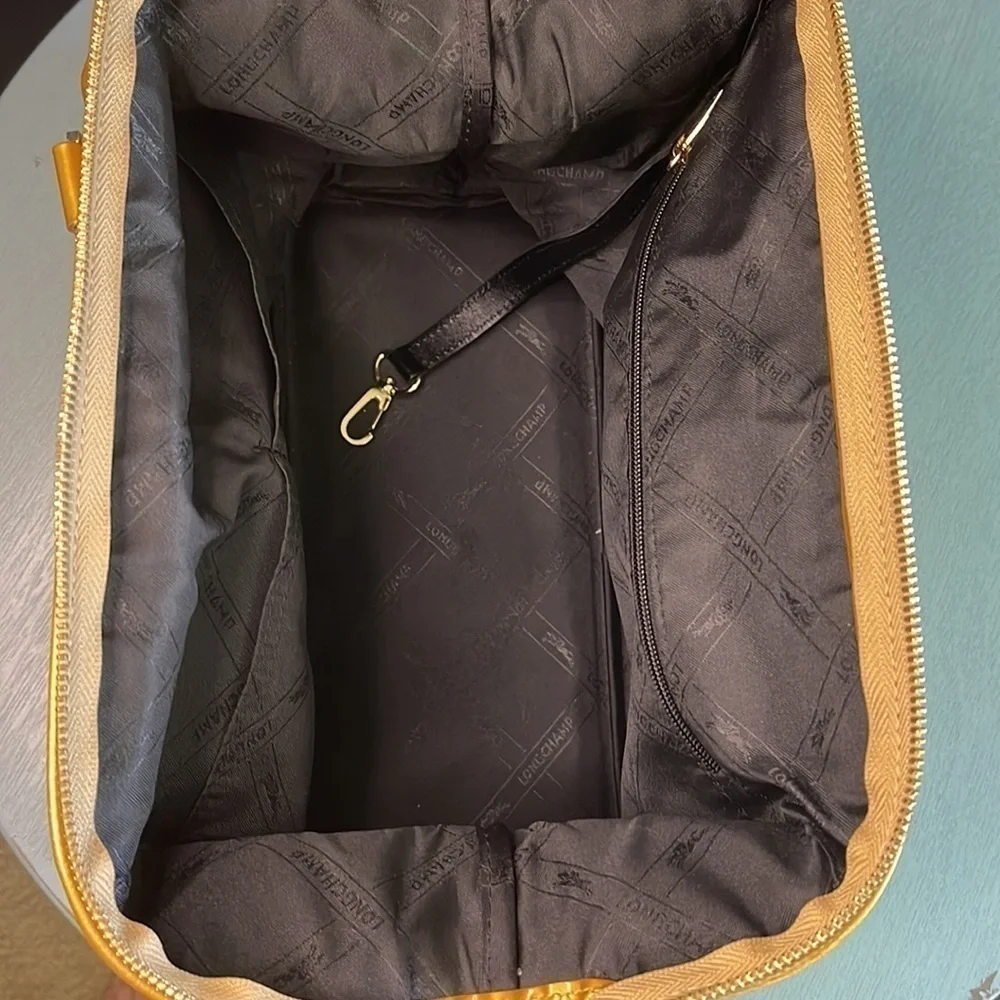 Gold patent Longchamp Legende doctor’s bag/satchel - Picture 6 of 9